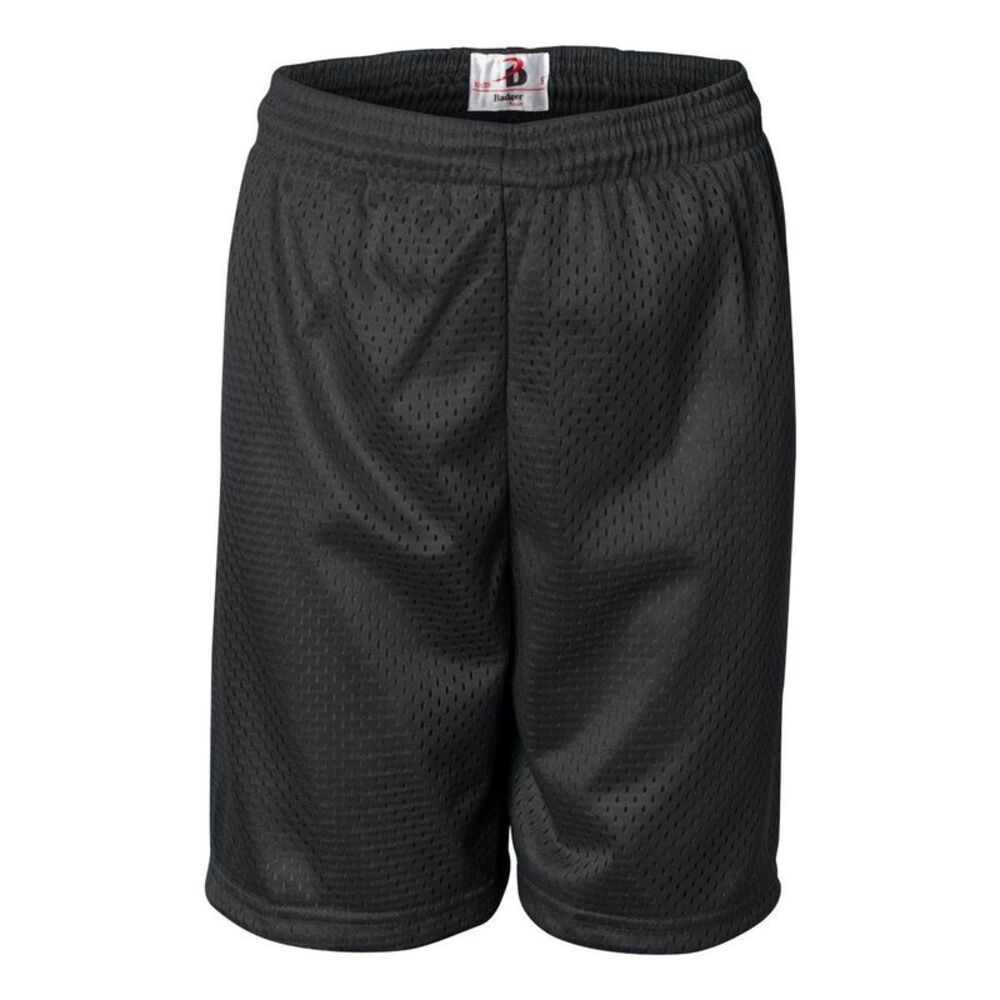 Badger Youth Pro Mesh 6 Shorts / Black